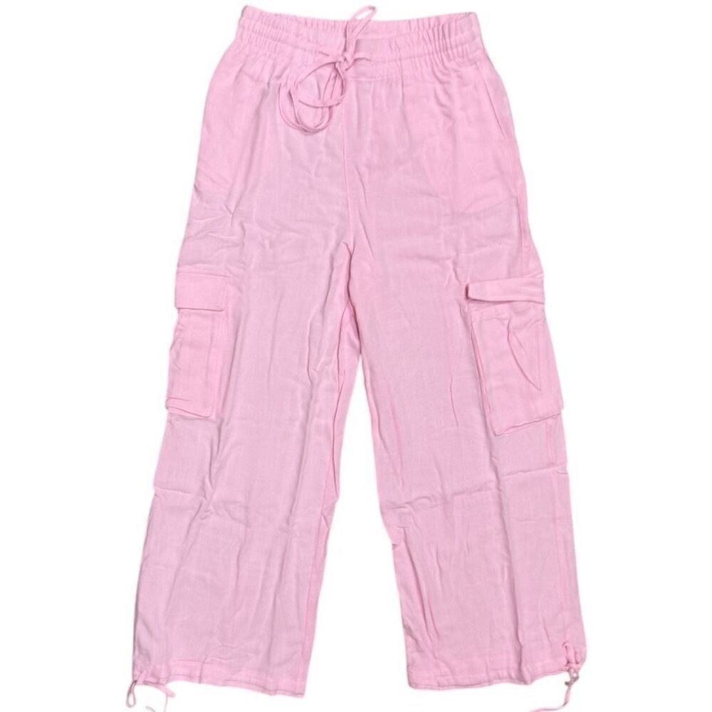 Light Pink Halter Crop Top & Cargo Joggers Set | HYFVE NWT - Picture 7 of 9